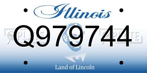 Q979744 Illinois License Plate