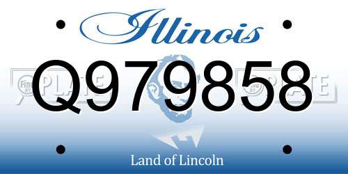 Q979858 Illinois License Plate