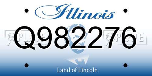 Q982276 Illinois License Plate