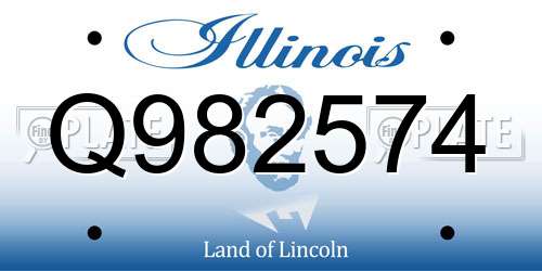 Q982574 Illinois License Plate