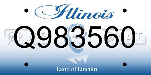 Q983560 Illinois License Plate