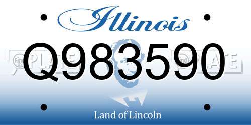 Q983590 Illinois License Plate