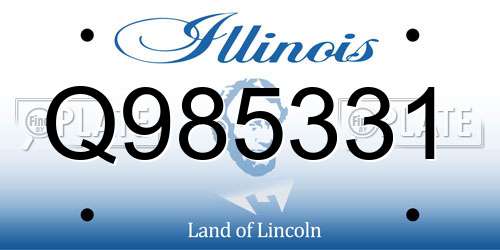 Q985331 Illinois License Plate