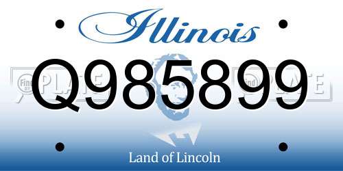 Q985899 Illinois License Plate