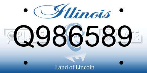 Q986589 Illinois License Plate