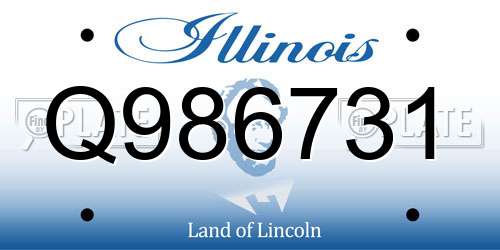 Q986731 Illinois License Plate