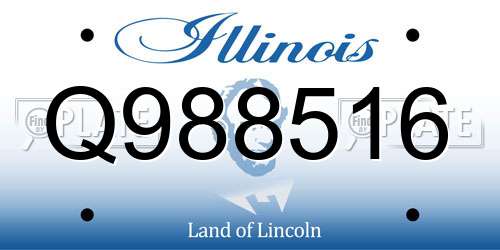 Q988516 Illinois License Plate