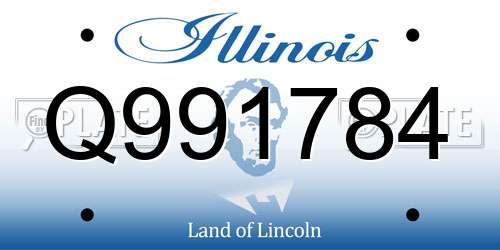 Q991784 Illinois License Plate