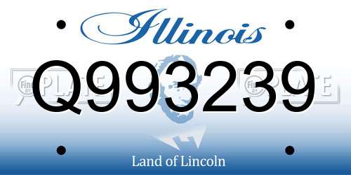 Q993239 Illinois License Plate
