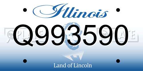 Q993590 Illinois License Plate