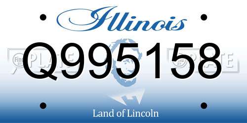 Q995158 Illinois License Plate