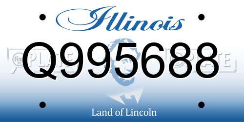 Q995688 Illinois License Plate