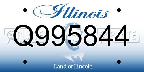 Q995844 Illinois License Plate
