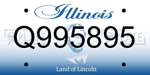 Q995895 Illinois License Plate