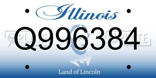 Q996384 Illinois License Plate