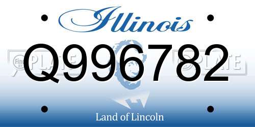 Q996782 Illinois License Plate