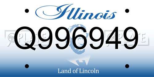 Q996949 Illinois License Plate