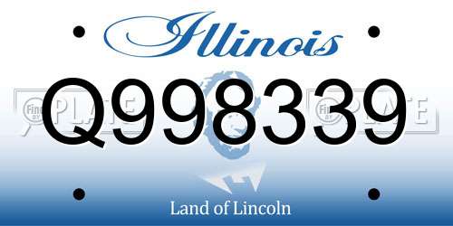 Q998339 Illinois License Plate