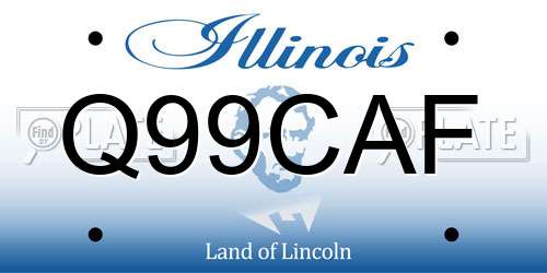 Q99CAF Illinois License Plate