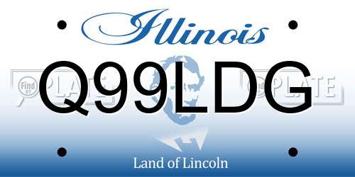Q99LDG Illinois License Plate