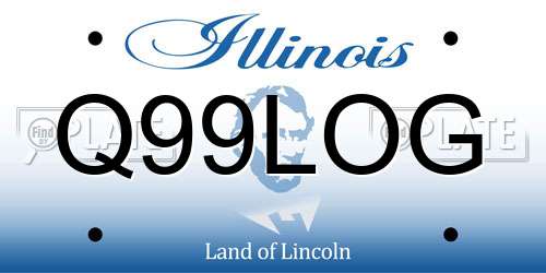 Q99LOG Illinois License Plate
