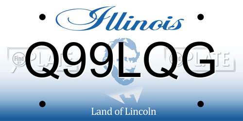 Q99LQG Illinois License Plate