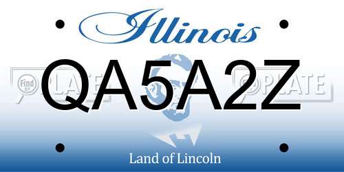 QA5A2Z Illinois License Plate