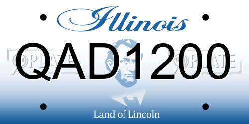 QAD1200 Illinois License Plate