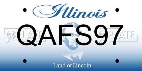 QAFS97 Illinois License Plate