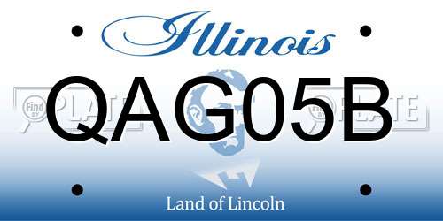 QAG05B Illinois License Plate