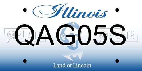 QAG05S Illinois License Plate
