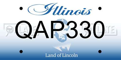QAP330 Illinois License Plate