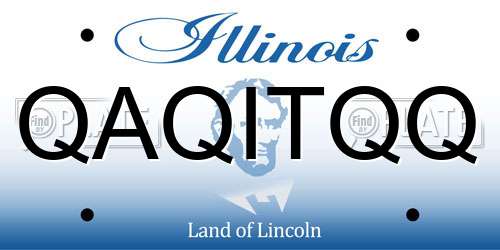 QAQITQQ Illinois License Plate