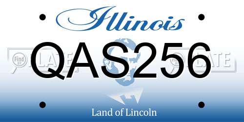 QAS256 Illinois License Plate