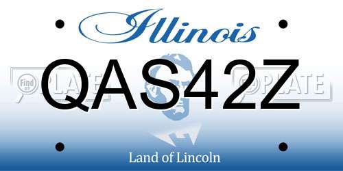 QAS42Z Illinois License Plate