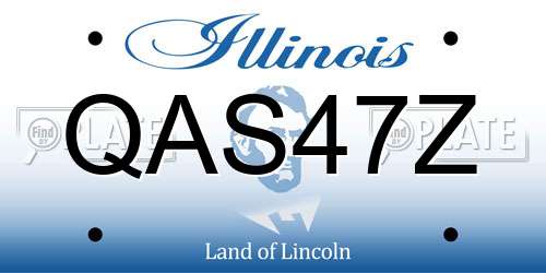 QAS47Z Illinois License Plate