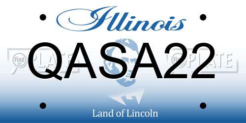 QASA22 Illinois License Plate