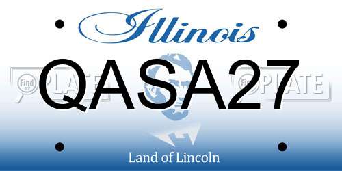 QASA27 Illinois License Plate