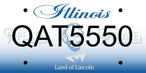 QAT5550 Illinois License Plate