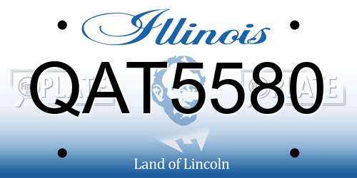 QAT5580 Illinois License Plate