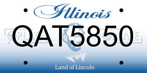 QAT5850 Illinois License Plate
