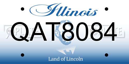 QAT8084 Illinois License Plate