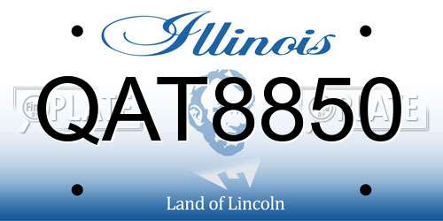 QAT8850 Illinois License Plate
