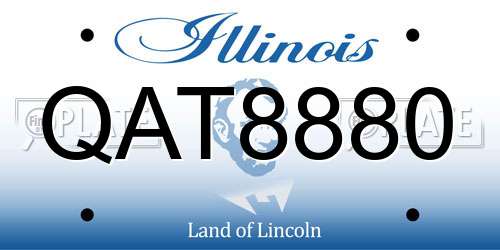 QAT8880 Illinois License Plate