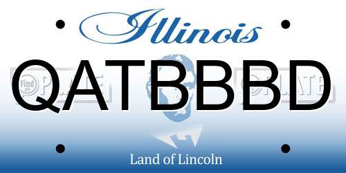 QATBBBD Illinois License Plate