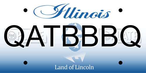 QATBBBQ Illinois License Plate