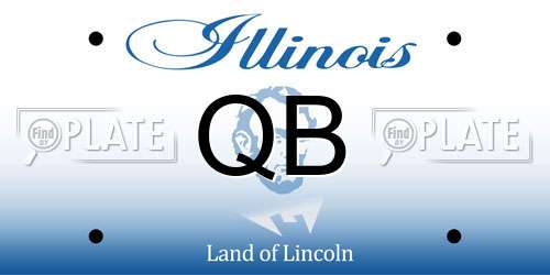 QB Illinois License Plate