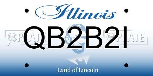 QB2B2I Illinois License Plate