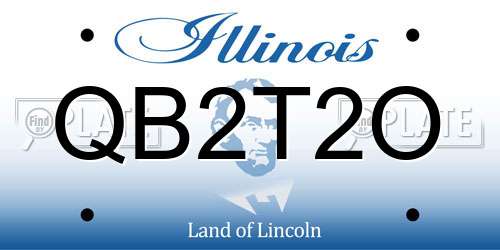 QB2T2O Illinois License Plate