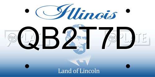 QB2T7D Illinois License Plate